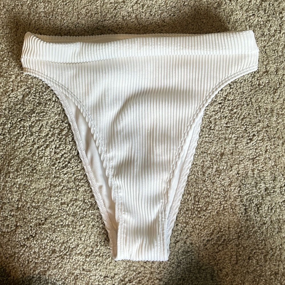 Hollister High Waisted White bikini bottoms